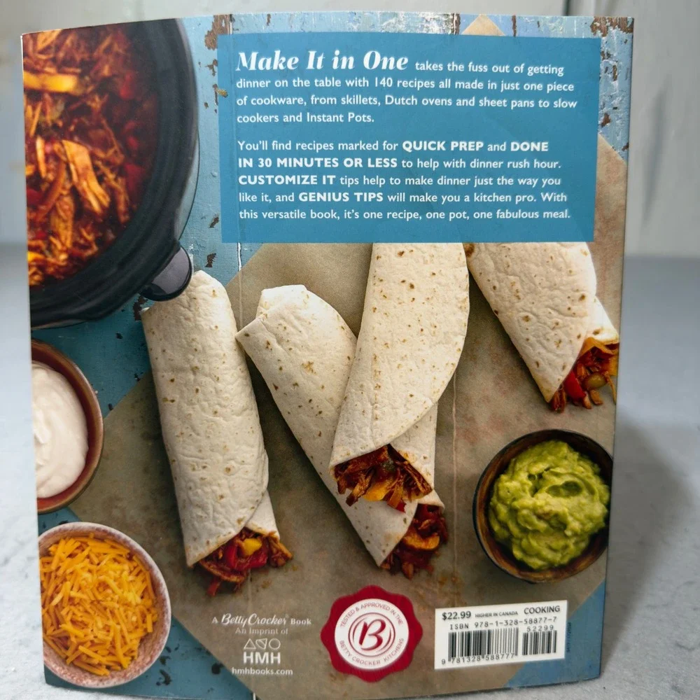 Betty Crocker Make It in One Cookbook 140 One Pan Pot Sheet Pan Recipes‎ 2019